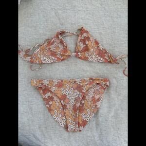 Skatie Amber Fillerup Clark Swim Bikini Top And bottom Large